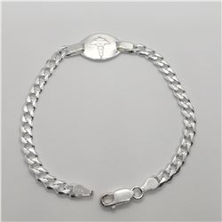 SILVER 9.8G 8"  BRACELET