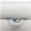 Image 1 : SILVER BLUE TOPAZ  RING (~SIZE 6)