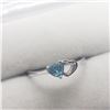 Image 2 : SILVER BLUE TOPAZ  RING (~SIZE 6)