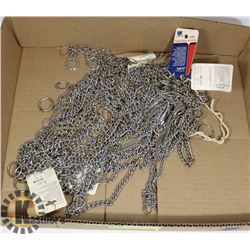 CHAIN DOG COLLARS- ASSORTED SIZES- NEW WITH TAGS