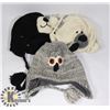 Image 1 : LOT OF 3 ANIMAL FACE TOQUES