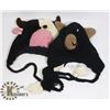 Image 1 : LOT OF 3 ANIMAL FACE TOQUES
