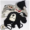 Image 1 : LOT OF 3 ANIMAL FACE TOQUES