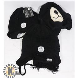 LOT OF 3 ANIMAL FACE TOQUES