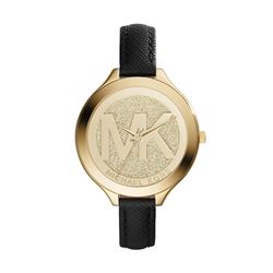 NEW MICHAEL KORS SLIM GOLD DIAL WATCH MSRP $309
