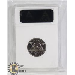1960 GRADED FIVE CENTS MS-65