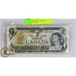 1973 TWO $1 BILL  CANADA - UNCIRCULATED