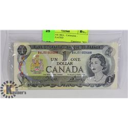 1973 TWO $1 BILL  CANADA - UNCIRCULATED