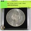 Image 1 : CANADA SILVER DOLLAR 1964 QUEBEC CENTENNIAL