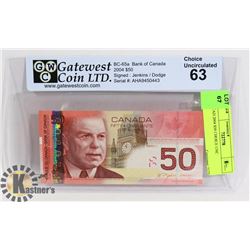CAD 2004 $50 CHOICE UNC