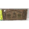 Image 1 : 1878 DOMINION OF CANADA $1 BANK NOTE PAYABLE