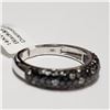 Image 3 : 42) 14KT WHITE GOLD DIAMOND RING. SIZE 7