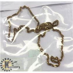 POLICE SEIZURE WOMENS 12" GOLD CHAIN NECKLACE