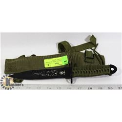 TACTICAL BLACK STEEL SURVIVAL DOUBLE BLADES  KNIFE