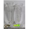 Image 1 : PAIR OF CRYSTAL VASES