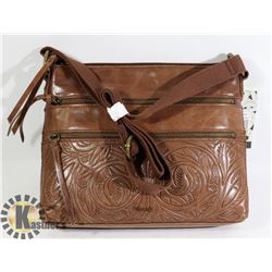NEW THE SAK RESEDA LEATHER  DESIGNER SHOULDER BAG