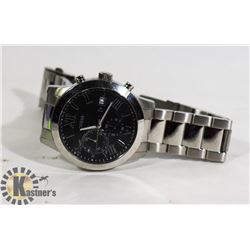 POLICE SEIZURE MENS SILVER GUESS WATCH #WO668G3