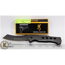 BROWNING DARK STAINLESS STEEL KNIFE WITH  POCKET