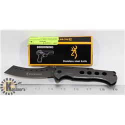 BROWNING DARK STAINLESS STEEL KNIFE WITH  POCKET