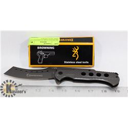 BROWNING DARK STAINLESS STEEL KNIFE WITH  POCKET