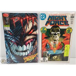 2 COLLECTOR COMICS THE PITT #1 AND NIGHT FORCE #1