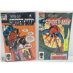 2 WEB OF SPIDERMAN COLLECTOR COMICS #12, 14