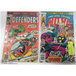 2 COLLECTOR COMICS NOVA #11 AND THE DEFENDER #41