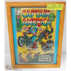 CAPTAIN AMERICA #128 COLLECTOR COMIC IN FRAME