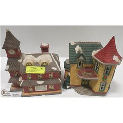 LOT OF 2 CERAMIC HOLIDAY COLLECTOR FIGURES