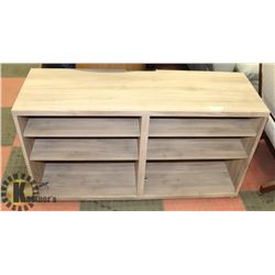 IKEA WOOD WASHED TV STAND 47 X 26