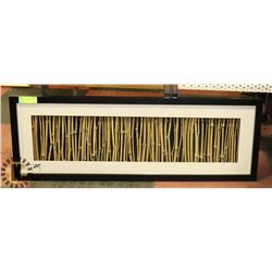 WOOD SHADOWBOX FRAMED BAMBOO