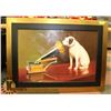 Image 1 : HIS MASTERS VOICE FRAMED PICTURE 45 X 33
