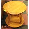 Image 1 : SOLID OAK SIDE TABLE 22 X 23.5 BOUGHT FROM