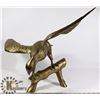 Image 1 : LARGE SOLID BRASS EAGLE 19" TALL