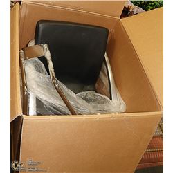 2 SALON CHAIRS IN BOXES, NO BASES