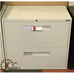 NEW OFF WHITE GLOBAL 2 DRAWER FILING CABINET
