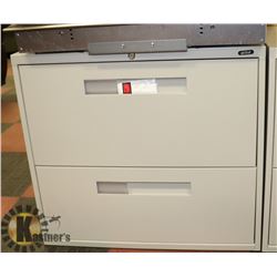 NEW OFF WHITE GLOBAL 2 DRAWER FILING CABINET