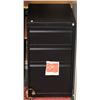 Image 1 : BLACK 3 DRAWER OFFICE CABINET ON WHEELS