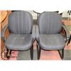 Image 1 : PAIR OF NEW BLACK & GREY FABRIC WAITING ROOM CHAIR