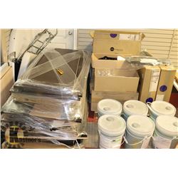 2 PALLETS OF ASSORTED OFFICE FURNITURE AND