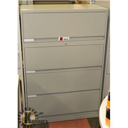 NEW GREY 4 DRAWER FILING CABINET