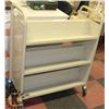 Image 1 : NEW BEIGE METAL INVENTORY CART
