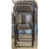 Image 1 : LOT OF 2 BLACK FOLDING CHAIRS