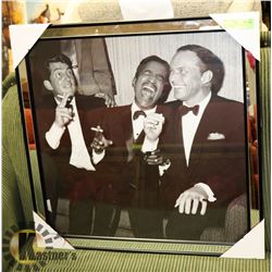 FRAMED PICTURE OF FRANK SINATRA, SAMMY DAVIS JR