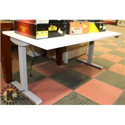 NEW WHITE AND GREY ELECTRIC LIFT DESK 5FT X 30"