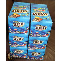 CASE WITH 6 BOXES OF 24 30GRAM CONTAINERS OF M&M