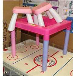 KIDS ACTIVITY TABLE/ WITH MATCHING CHAIRS