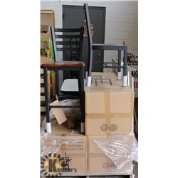 LOT OF 4 NEW BISTRO STOOLS SOLD WITH 1 SIDE CHAIR