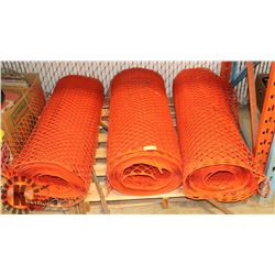 UNCLAIMED PALLET OF SNOW FENCING AND STEAKS