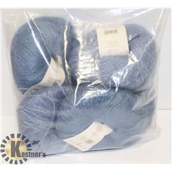 5 KID SILK HAZE OF YARN 70% MOHAIR 30% SILK BLUE